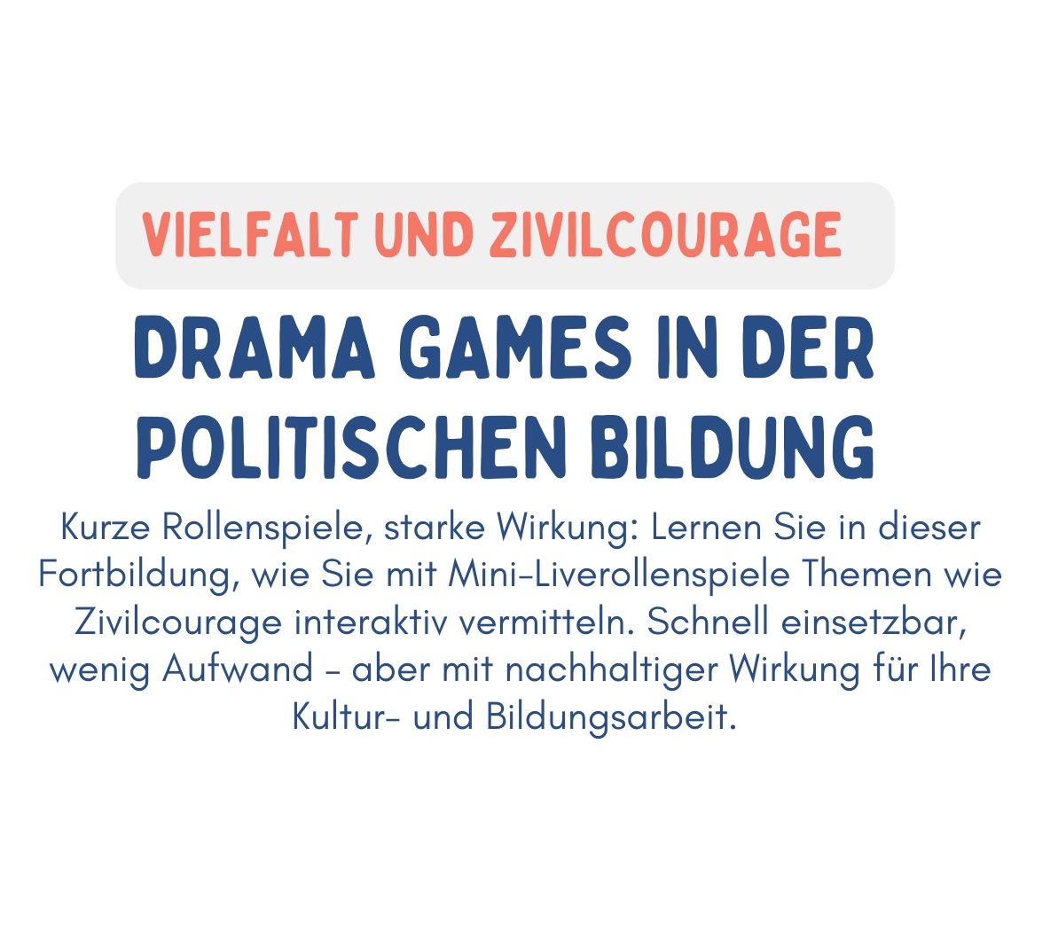 Drama Games in der politischen Bildung